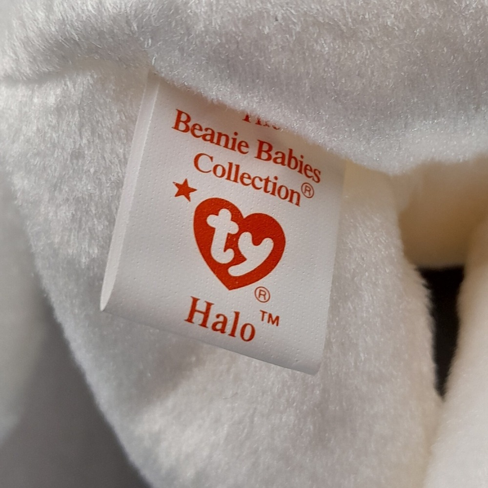 Ty Beanie Baby Halo Angel Bear 8.5" Plush MWMT Stuffed Animal Toy 1998 - Picture 6 of 10